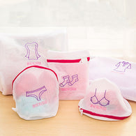Zippered Mesh Laundry Wash Bags Foldable Delicates Lingerie Bra Socks Underwear Washing Machine Clothes Protection Net Basket